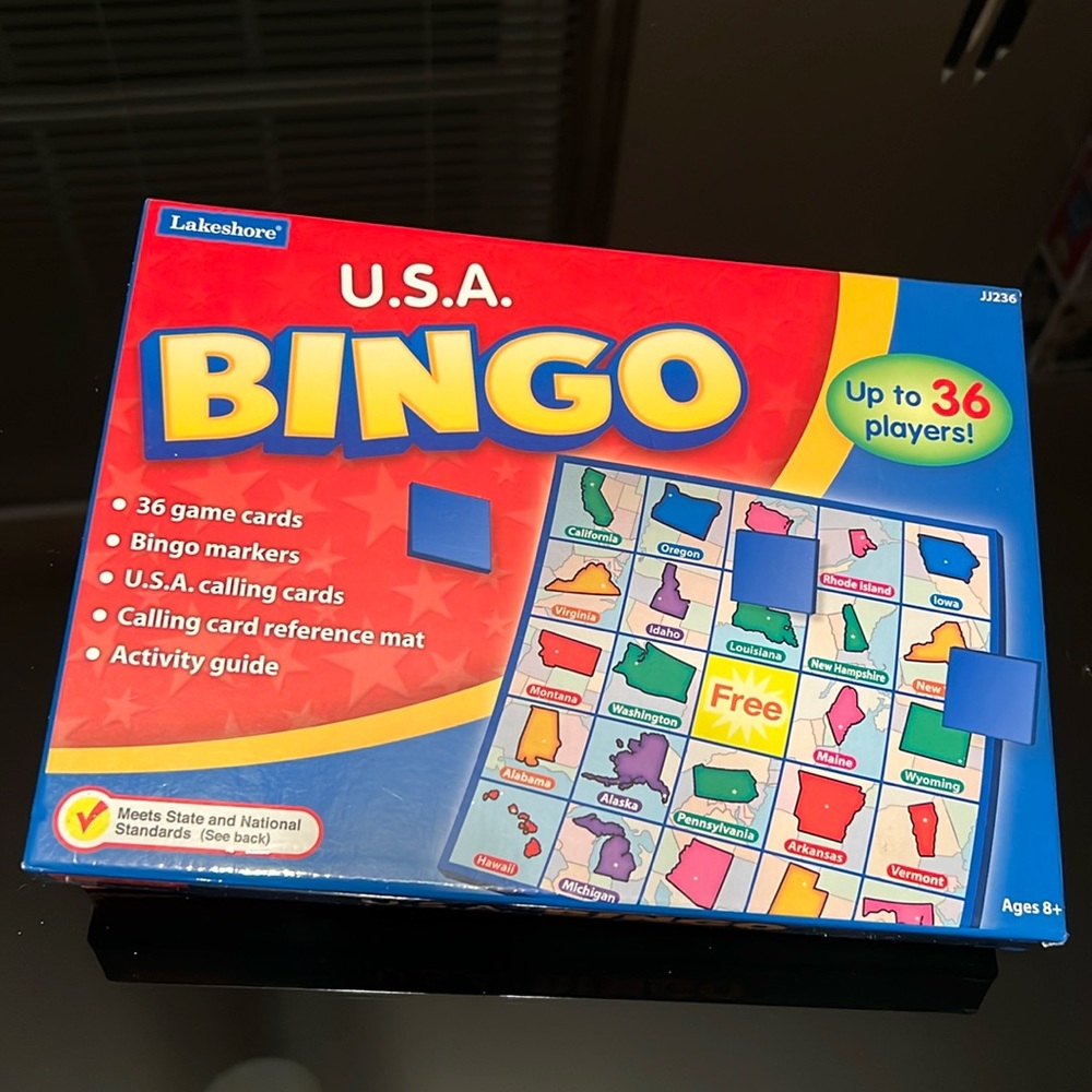 Lakeshore Learning Center USA Bingo Classroom Game for Students